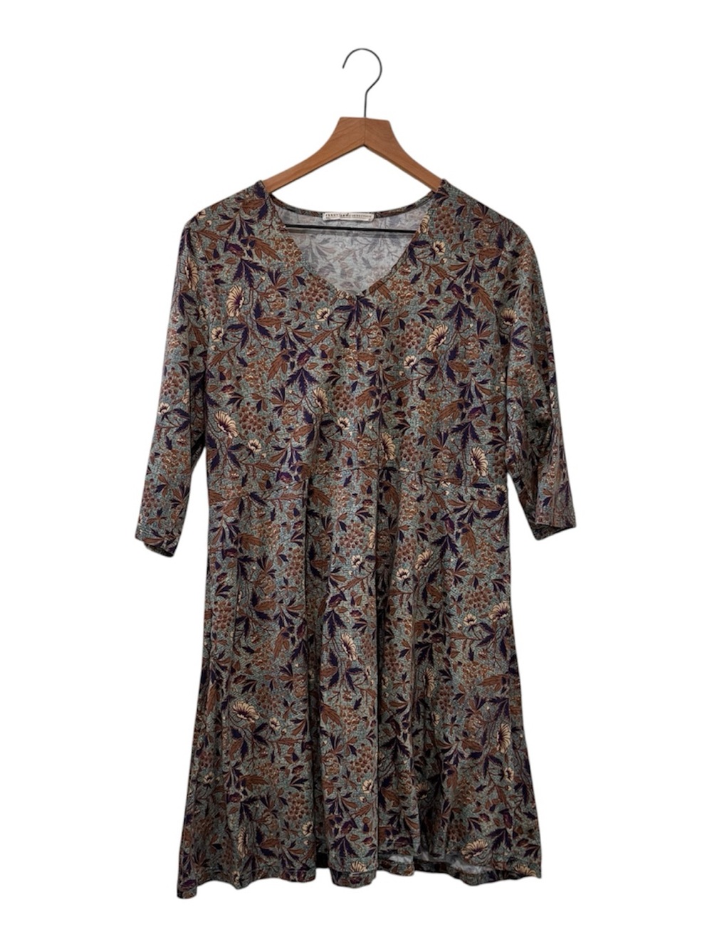 Peruvian Connection Tuscan Floral Dress Bluestone